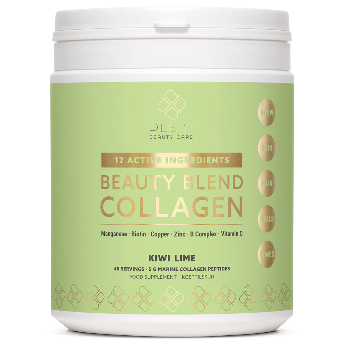 Plent Beauty Care Collagen Kiwi Lime 40 Portions