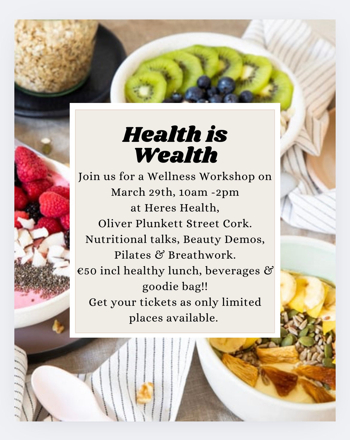 Health is Wealth Wellness Workshop - March 29th 2025