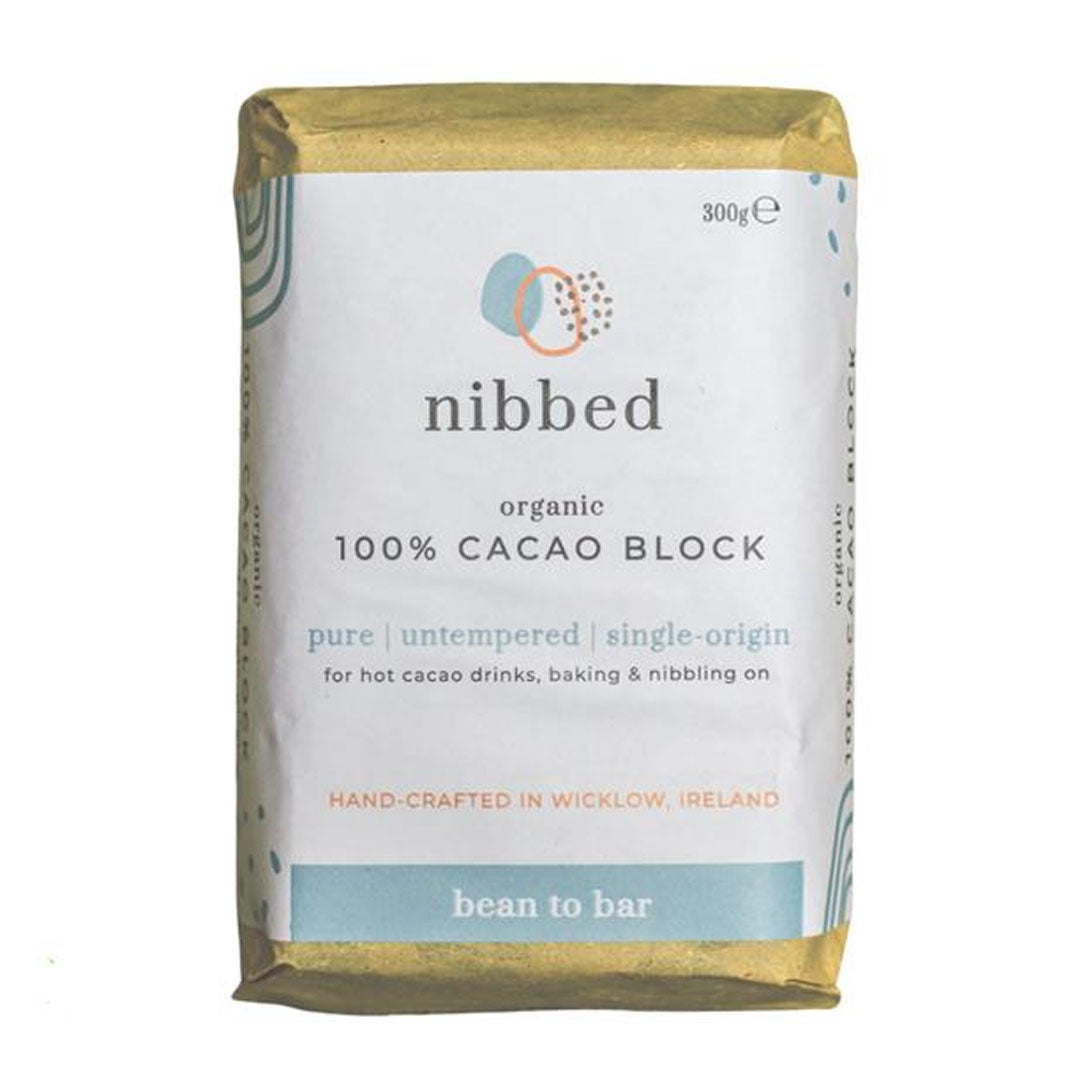 Nibbed Pure Organic Cacao Block 300g