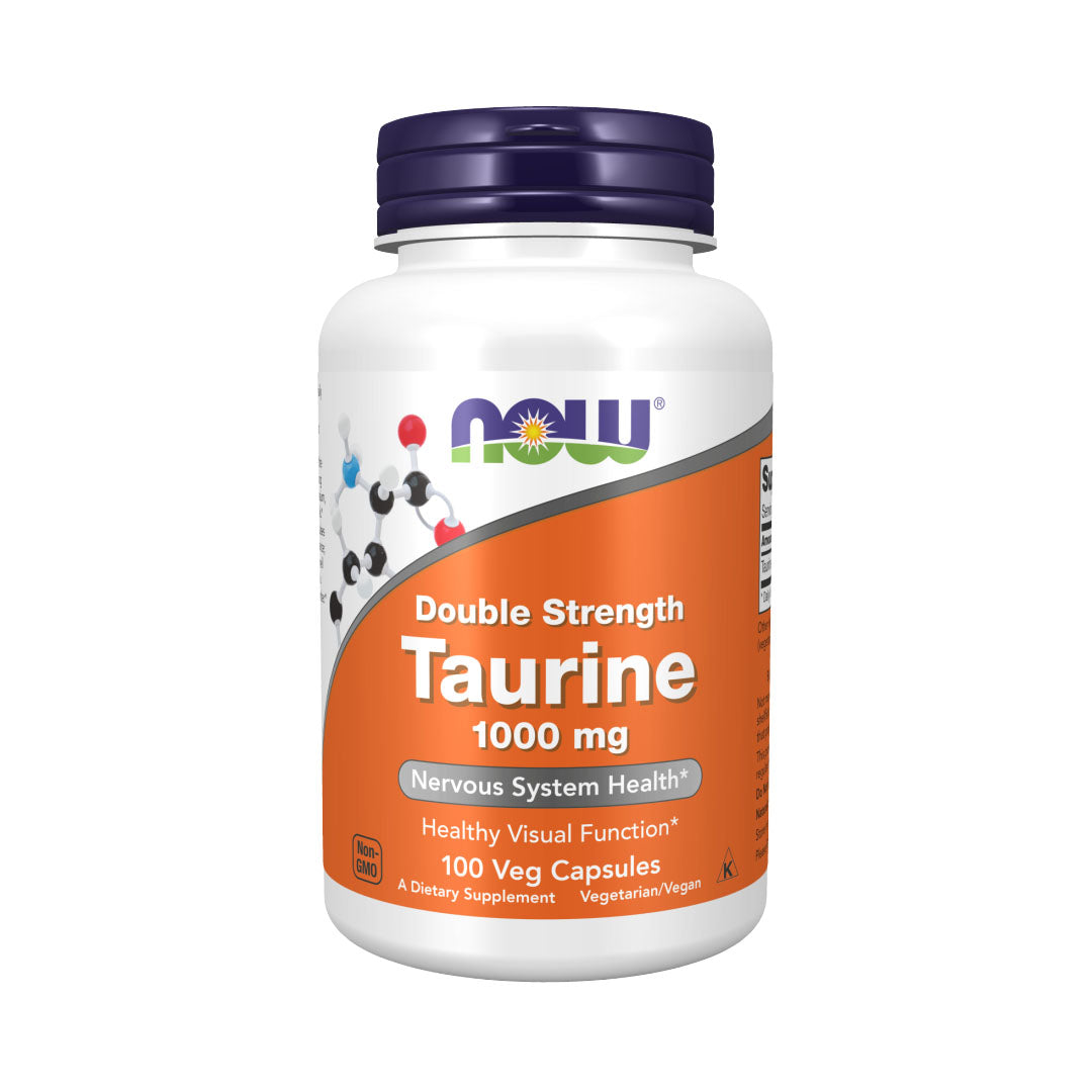 Now Taurine Double Strength 1000mg 100 Capsules