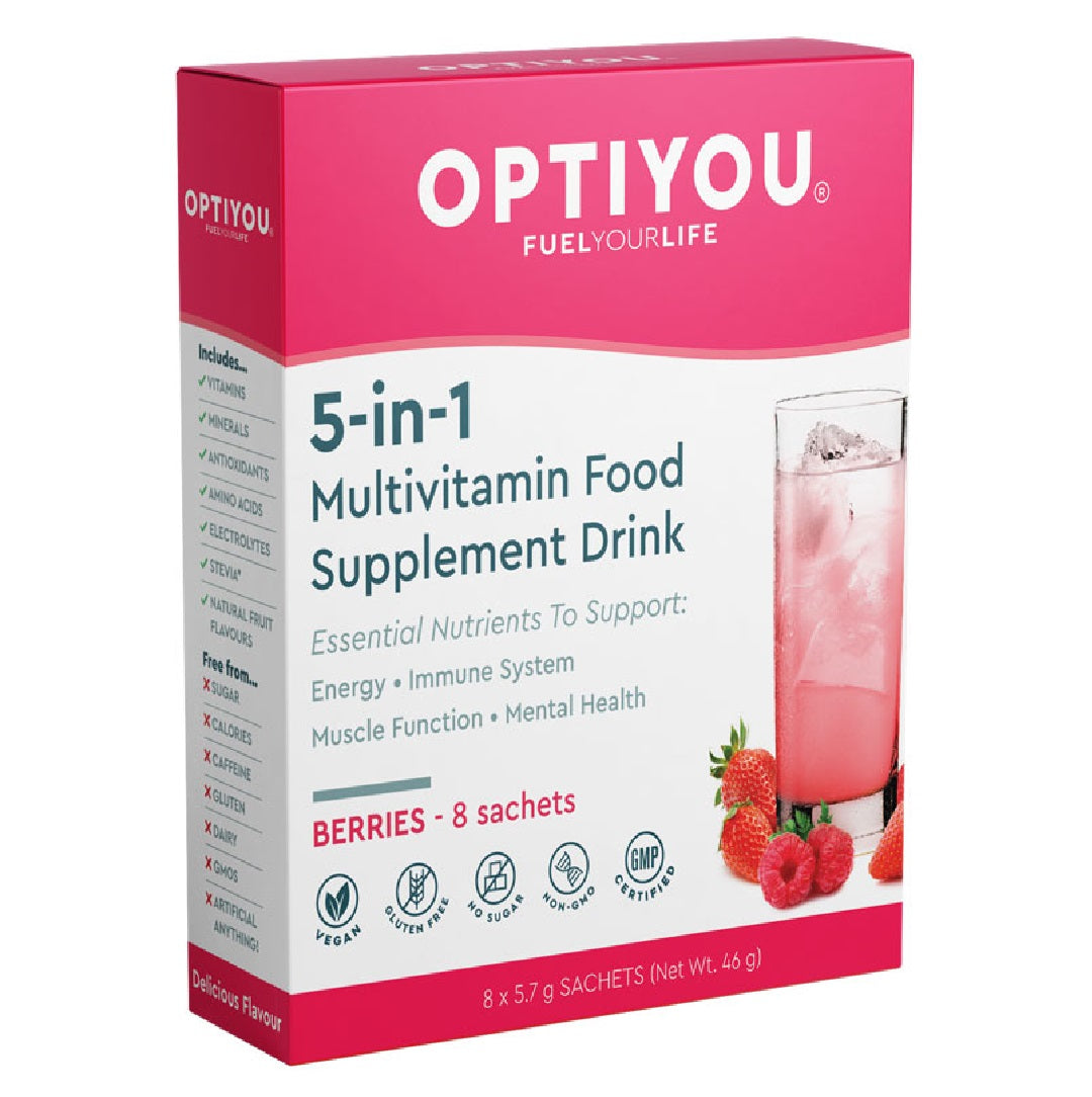 Optiyou 5-in-1 Multivitamin Berry Flavour 8 Sachets