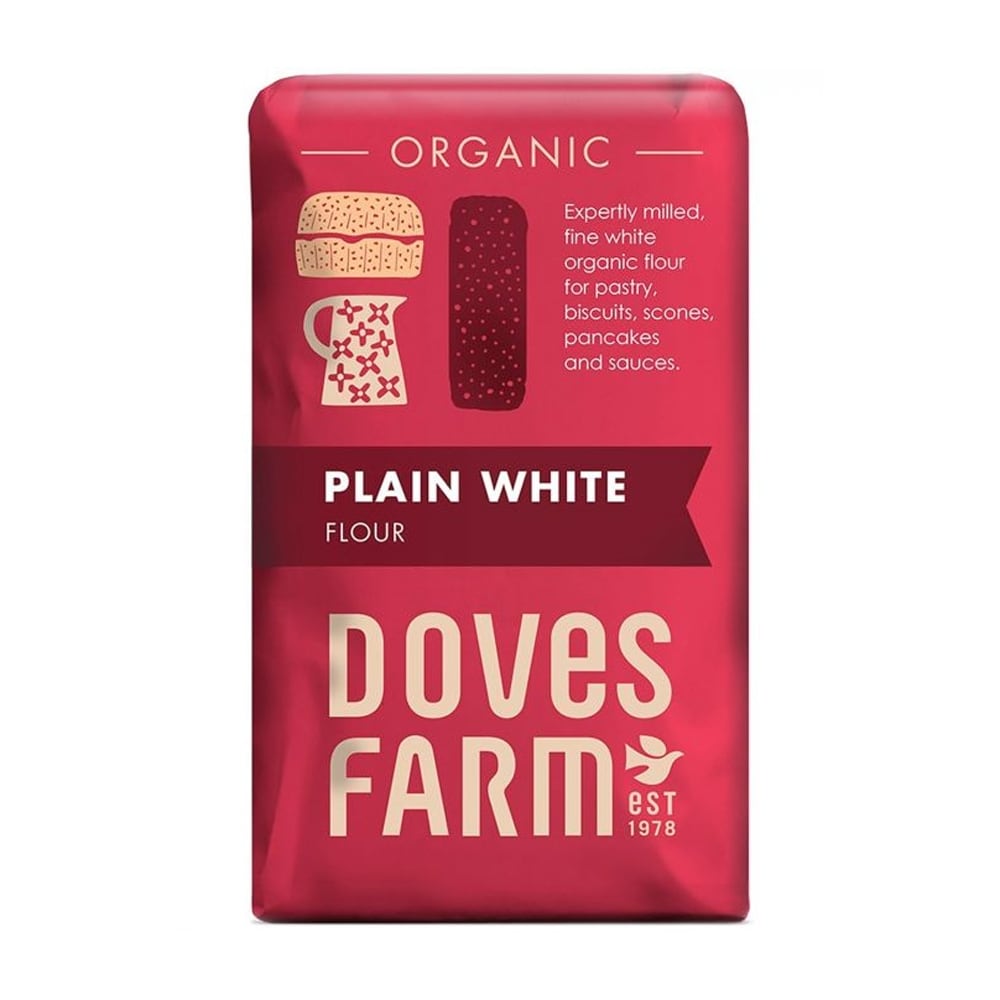 Doves Farm Organic Plain White Flour 1kg